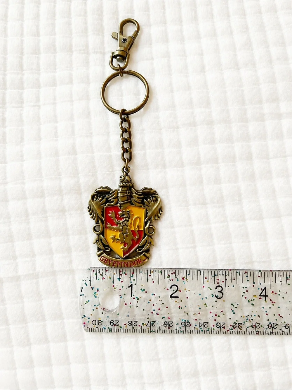 Officially Licensed Harry Potter Gryffindor Crest Metal Keychain | WBEI | Charm